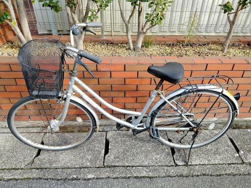 (chariyoshy出品)26インチ自転車　シルバー　オートライト付き