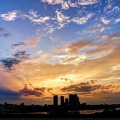 12/17 多摩川で夕陽前後にゆるーく写真撮りながらお散歩したい