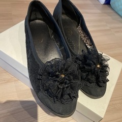 【決まりました】黒のパンプス　22.5cmEEE