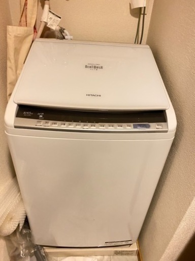 2019年製　ビートウォッシュ　洗濯機　乾燥機付き　BW-DV80C 運び出しお手伝いします。