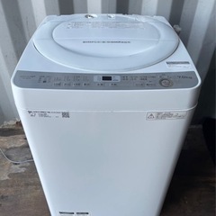 2018年製‼️SHARP‼️洗濯機‼️7㌔‼️ES-GE7B