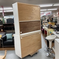 S123 ★ 美品 泉洋化工 キッチンボード 食器棚 幅117cm ★クリーニング済 泉洋化工 キッチンボード 展示品 | 中古家電と中古家具なら横浜