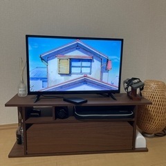 家電　テレビ　テレビ台　外付HDD 2TB