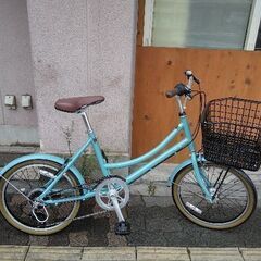 be life[ビ・ライフ]20吋 ミニベロ(小径車) アルミ /外装6段/LEDオート/スモーキーグリーン