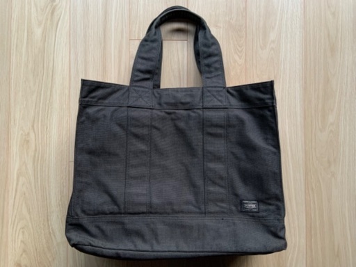 美品★吉田カバン POSTER ポーター スモーキー トートバッグ (L) SMOKY ブラック