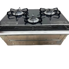 未使用 タカラスタンダード ビルトインガスコンロ 2017製 ガラストップ 両面焼き 未使用 TN70WV60C 都市ガス