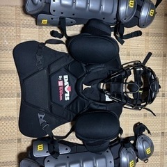 野球審判道具　プロテクター　レガース　マスク　ミズノバック　硬式用