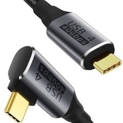 USB type-c L字型 30cmケーブル(thunderb...