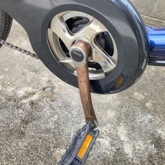 ガクチャリ 26インチ 電動アシスト自転車 ネイビー