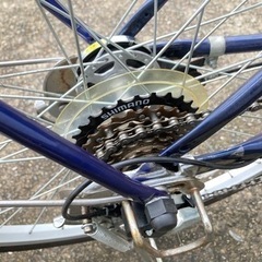 ガクチャリ 26インチ 電動アシスト自転車 ネイビー