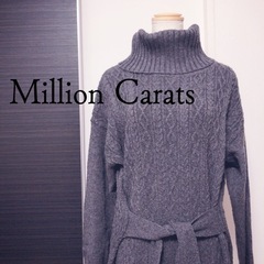 Milliou Carats ハイネックロングワンピース