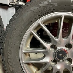 175/65R14バリ山スタッドレスタイヤ付きホイール4本 ヴィッツ、パッソ