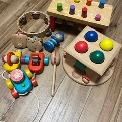 木製　知育玩具セット