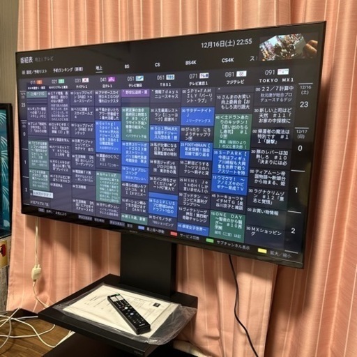 美品　SONY 50V型 4K XR 倍速 Google TV 2021年モデルEQUALSテレビスタンド付