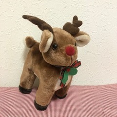 【無料！0円！】クリスマスに トナカイぬいぐるみ レトロ