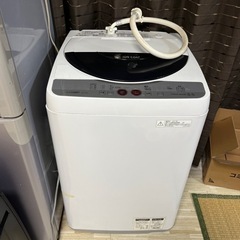 譲渡決定←洗濯機　シャープ　洗濯機　5.5 es-ge55k
