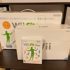 (再掲載)wii本体 + wii fitソフト + wii fi...