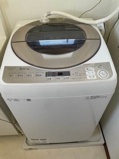シャープ9キロ洗濯機/2018年式
