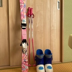 子供スキー板　106センチ　靴21-22