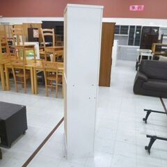 食器棚 スリム 幅58.5×奥行35.5×高さ178cm ホワイト系 キッチン収納