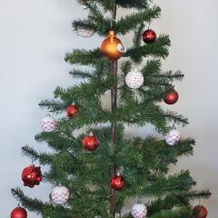 オーナメント付 クリスマスツリー IKEA 175cm 