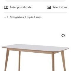 0円　中古IKEAダイニングテーブル＋椅子3脚