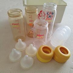 ピジョン哺乳瓶ガラス、哺乳瓶プラスチック、母乳実感、乳首L、乳首...