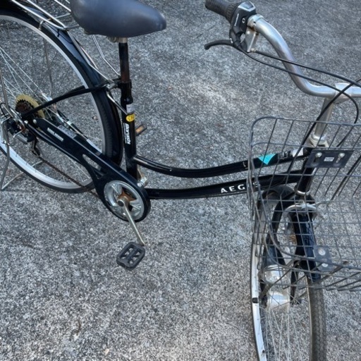 丸石　黒色27インチ外装6段変速自転車
