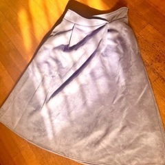 急募！服/ファッション 薄紫ベロアスカート