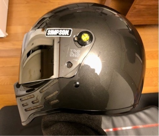 装飾品】シンプソンSIMPSON M30 ガンメタ 57㎝ SIMPSON ヘルメット