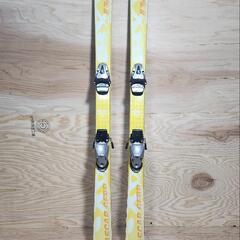 子供用スキー 148cm 黄色 ビンディング付 要メンテナンス