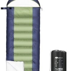 寝袋 シュラフ 封筒型 コンパクト 保温 耐寒 軽量 210T防...