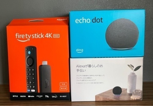 未開封　Fire TV stick 4K max 第2世代×1 \u0026 Echo Dot 第5世代 Alexa×2
