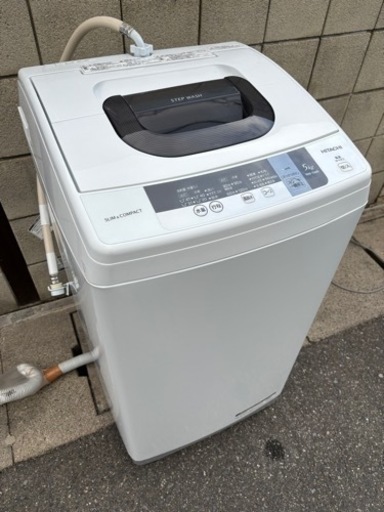 美品⭐︎日立 2016年製 5.0kg HITACHI NW-5WR(W)