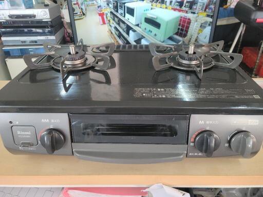 【新生活SALE】Rinnai　リンナイ　左側強火　プロパンガスコンロ　LP専用　KG34NBKL　中古　リサイクルショップ宮崎屋住吉店24.2.15ｋ