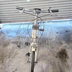 自転車　中古　良品計画　ミニベロ　オートライト　ステンレスカゴ　鍵付き　タイヤ20インチ