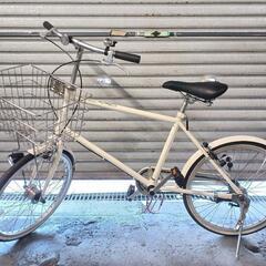 自転車　中古　良品計画　ミニベロ　オートライト　ステンレスカゴ　鍵付き　タイヤ20インチ