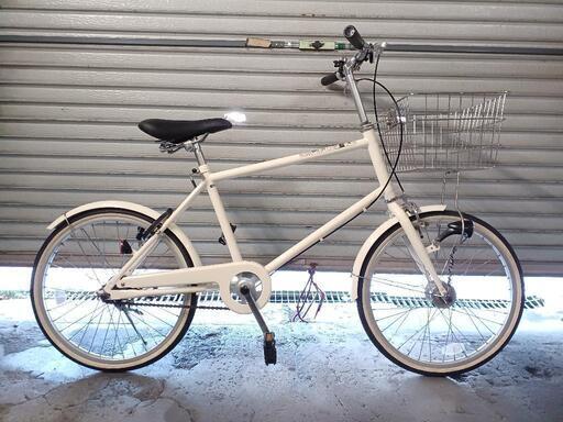 自転車　中古　良品計画　ミニベロ　オートライト　ステンレスカゴ　鍵付き　タイヤ20インチ