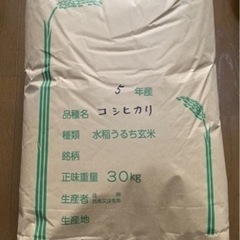 令和5年度　千葉県産　新米　コシヒカリ　30kg 玄米