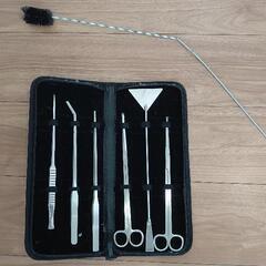 引退品)水槽　台　フィルター　ライト　エアーポンプ・ストーン