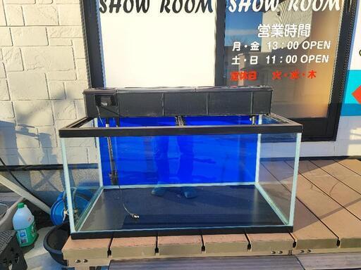 中古900×450×450ガラス水槽セット