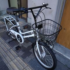 BRIGHT DAY[ブライトディ]20吋 ミニベロ(小径車) 外装6段/LEDオート/ホワイトＸブラック