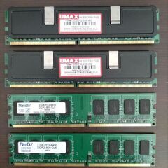 DDR2-800 2GB×2枚 1GB×2枚