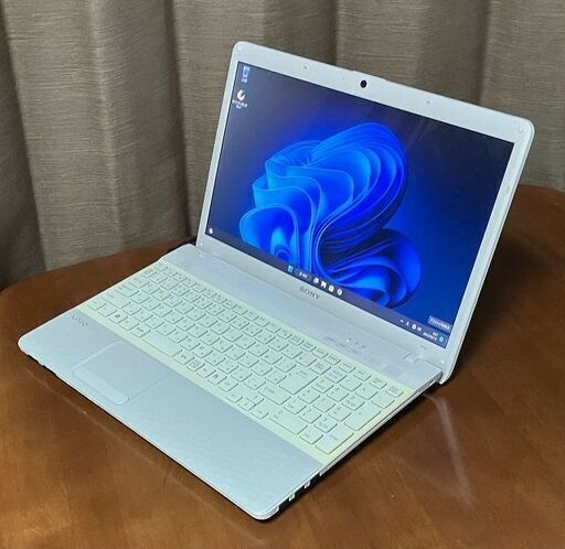 【売約済】【☆キラキラVAIO☆爆速カスタム \u0026 最新Win11 \u0026 最新Office2021Pro】★ SONY ノートPC VAIO改 ★ 保証付安心整備済み ＆ 15.6型ワイド液晶 ★ i5 + 新品SSD ★ ブルーレイ 地デジTV Wifi MSOffice＆Adobe 管VPCEW231217