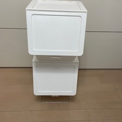 ペリカンガービー　ホワイト　２ヶ　収納　ゴミ箱