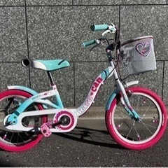 【値下】幼児自転車　ハードキャンディ　16インチ　補助輪付