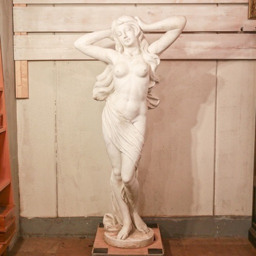 石像　女性像　ヴィーナス　イタリア　オブジェ　置物　インテリア　ラグジュアリー　特大　検　西洋　彫刻　全身像　ミロのヴィーナス　等身大
