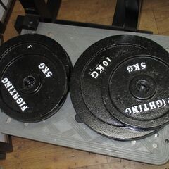 R512ファイティングロード 折り畳みベンチ、ダンベル4個 セット、Used・美品