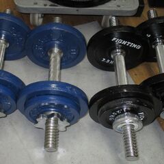 R512ファイティングロード 折り畳みベンチ、ダンベル4個 セット、Used・美品