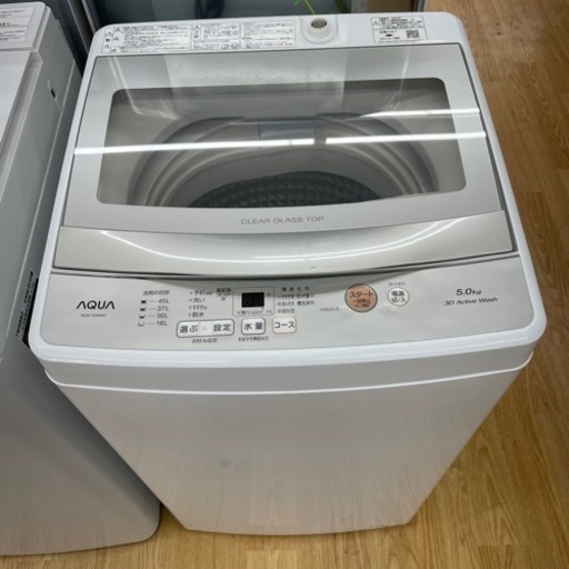 ★ジモティ割あり★ 洗濯機　AQUA 5.0kg クリーニング済み SJ4523
